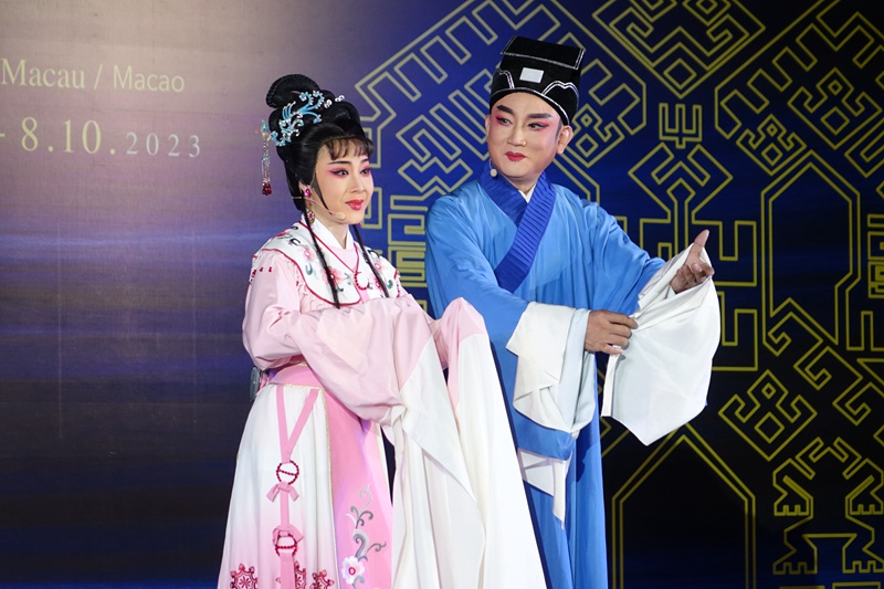 展演活動(dòng)上的瓊劇表演。海南省旅文廳供圖