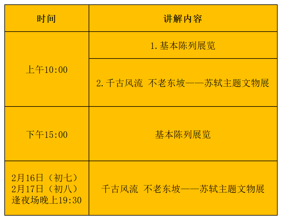 定時(shí)講解時(shí)間表。海南省博物館供圖