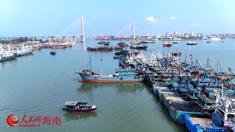 漁船歸港，守護“藍色糧倉”。人民網(wǎng)記者 符武平攝